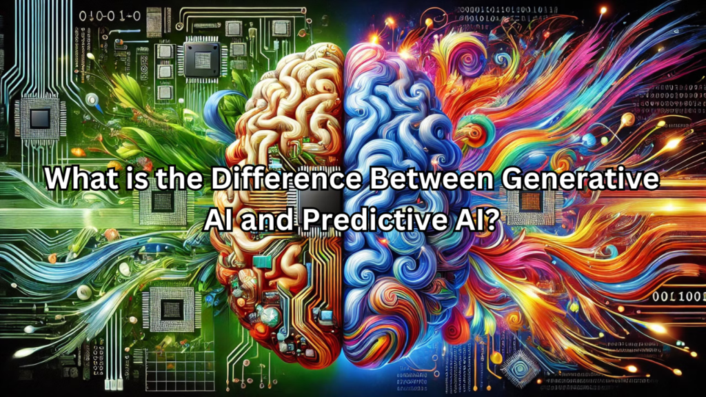 what is the difference between generative ai and predictive ai​